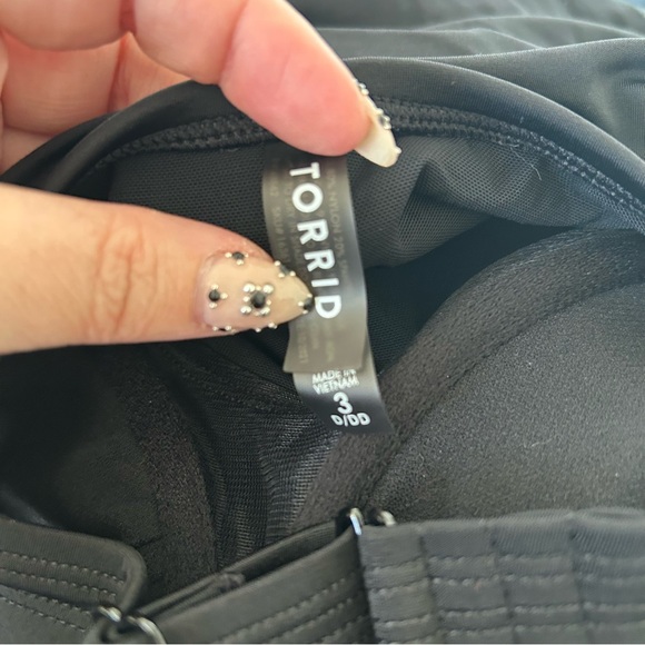 Torrid black ruched swim dress size 3 - Picture 5 of 5